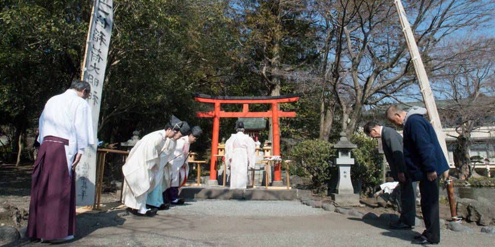 末社稲荷神社初午祭の様子