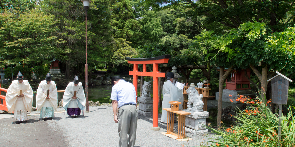 末社厳島神社例祭の様子