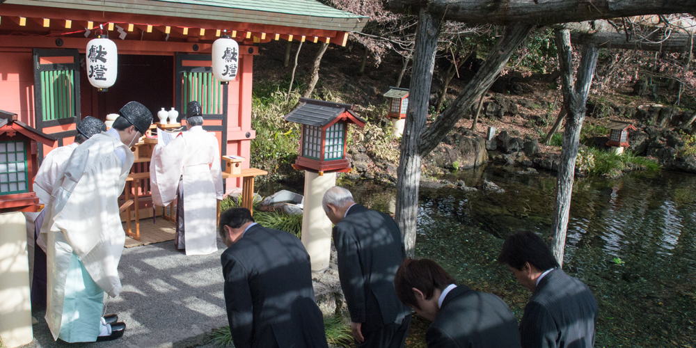 末社水屋神社例祭の様子