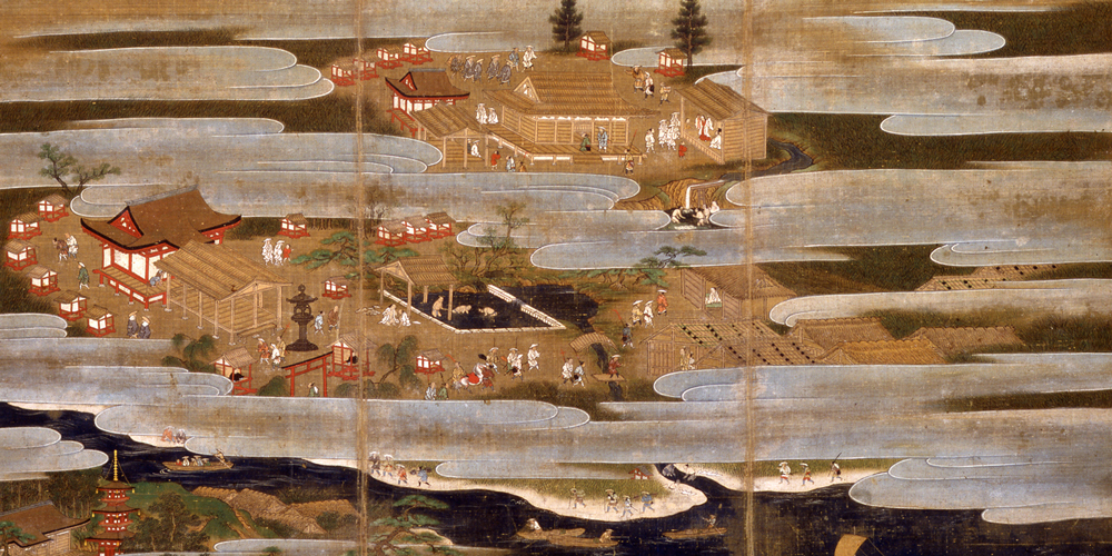 絹本著色富士曼荼羅（重要文化財）部分